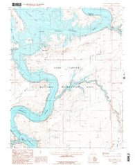 Halls Crossing Utah Historical topographic map, 1:24000 scale, 7.5 X 7.5 Minute, Year 1987
