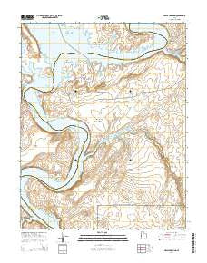 Halls Crossing Utah Current topographic map, 1:24000 scale, 7.5 X 7.5 Minute, Year 2014