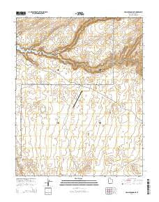 Halls Crossing NE Utah Current topographic map, 1:24000 scale, 7.5 X 7.5 Minute, Year 2014