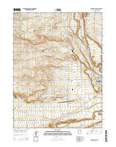 Hancock Cove Utah Current topographic map, 1:24000 scale, 7.5 X 7.5 Minute, Year 2014