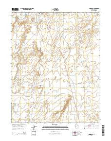 Hanksville Utah Current topographic map, 1:24000 scale, 7.5 X 7.5 Minute, Year 2014