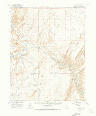 Hanksville Utah Historical topographic map, 1:62500 scale, 15 X 15 Minute, Year 1963