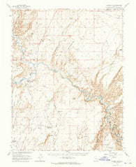 Hanksville Utah Historical topographic map, 1:62500 scale, 15 X 15 Minute, Year 1963