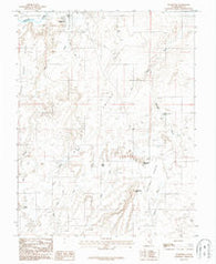 Hanksville Utah Historical topographic map, 1:24000 scale, 7.5 X 7.5 Minute, Year 1987