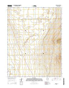 Harding Utah Current topographic map, 1:24000 scale, 7.5 X 7.5 Minute, Year 2014
