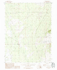 Harding Utah Historical topographic map, 1:24000 scale, 7.5 X 7.5 Minute, Year 1985