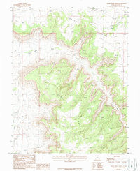 Harts Point North Utah Historical topographic map, 1:24000 scale, 7.5 X 7.5 Minute, Year 1987
