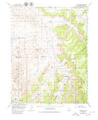 Harts Point Utah Historical topographic map, 1:62500 scale, 15 X 15 Minute, Year 1954