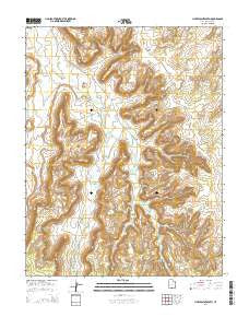 Harts Point South Utah Current topographic map, 1:24000 scale, 7.5 X 7.5 Minute, Year 2014