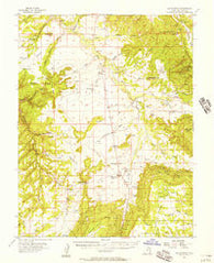 Hatch Rock Utah Historical topographic map, 1:62500 scale, 15 X 15 Minute, Year 1954