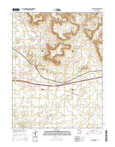 Hatch Mesa Utah Current topographic map, 1:24000 scale, 7.5 X 7.5 Minute, Year 2014