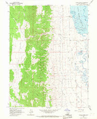 Hayes Canyon Utah Historical topographic map, 1:24000 scale, 7.5 X 7.5 Minute, Year 1966