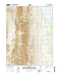 Hayes Canyon Utah Current topographic map, 1:24000 scale, 7.5 X 7.5 Minute, Year 2014