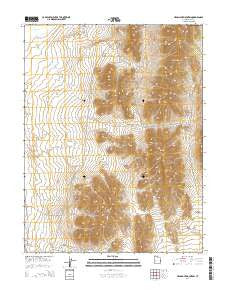 Headlight Mountain Utah Current topographic map, 1:24000 scale, 7.5 X 7.5 Minute, Year 2014