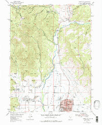 Heber City Utah Historical topographic map, 1:24000 scale, 7.5 X 7.5 Minute, Year 1955