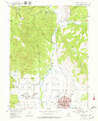 Heber City Utah Historical topographic map, 1:24000 scale, 7.5 X 7.5 Minute, Year 1955