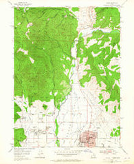 Heber Utah Historical topographic map, 1:24000 scale, 7.5 X 7.5 Minute, Year 1955