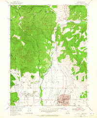 Heber Utah Historical topographic map, 1:24000 scale, 7.5 X 7.5 Minute, Year 1955
