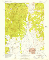 Heber Utah Historical topographic map, 1:24000 scale, 7.5 X 7.5 Minute, Year 1955