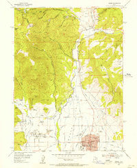Heber Utah Historical topographic map, 1:24000 scale, 7.5 X 7.5 Minute, Year 1955