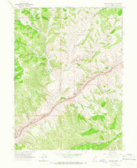 Heiners Creek Utah Historical topographic map, 1:24000 scale, 7.5 X 7.5 Minute, Year 1964