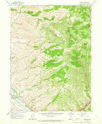 Henefer Utah Historical topographic map, 1:24000 scale, 7.5 X 7.5 Minute, Year 1964