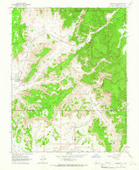 Henrieville Utah Historical topographic map, 1:24000 scale, 7.5 X 7.5 Minute, Year 1964