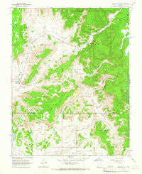 Henrieville Utah Historical topographic map, 1:24000 scale, 7.5 X 7.5 Minute, Year 1964