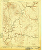 Henry Mountains Utah Historical topographic map, 1:250000 scale, 1 X 1 Degree, Year 1892