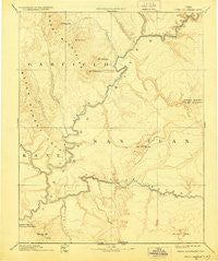 Henry Mountains Utah Historical topographic map, 1:250000 scale, 1 X 1 Degree, Year 1892