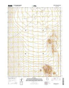 Hickman Knolls Utah Current topographic map, 1:24000 scale, 7.5 X 7.5 Minute, Year 2014