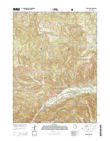 Hidden Lake Utah Current topographic map, 1:24000 scale, 7.5 X 7.5 Minute, Year 2014