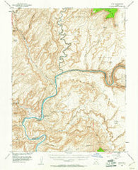 Hite Utah Historical topographic map, 1:62500 scale, 15 X 15 Minute, Year 1952