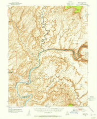Hite Utah Historical topographic map, 1:62500 scale, 15 X 15 Minute, Year 1952