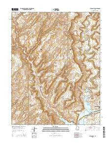 Hite North Utah Current topographic map, 1:24000 scale, 7.5 X 7.5 Minute, Year 2014