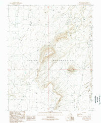 Hogan Mesa Utah Historical topographic map, 1:24000 scale, 7.5 X 7.5 Minute, Year 1989