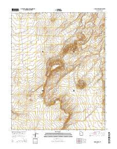 Hogan Mesa Utah Current topographic map, 1:24000 scale, 7.5 X 7.5 Minute, Year 2014