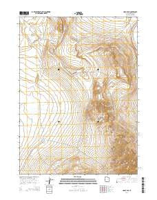 Hogup Bar Utah Current topographic map, 1:24000 scale, 7.5 X 7.5 Minute, Year 2014