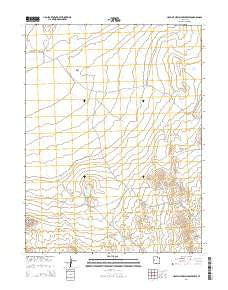 Hole-in-the-Wall Reservoir Utah Current topographic map, 1:24000 scale, 7.5 X 7.5 Minute, Year 2014