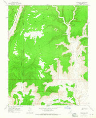 Horse Flat Utah Historical topographic map, 1:24000 scale, 7.5 X 7.5 Minute, Year 1964