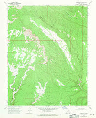Horse Mtn Utah Historical topographic map, 1:24000 scale, 7.5 X 7.5 Minute, Year 1968