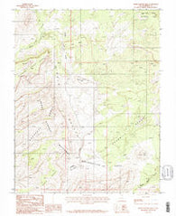 Horse Pasture Mesa Utah Historical topographic map, 1:24000 scale, 7.5 X 7.5 Minute, Year 1987