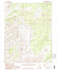 Horse Pasture Mesa Utah Historical topographic map, 1:24000 scale, 7.5 X 7.5 Minute, Year 1987