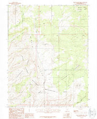 Horse Pasture Mesa Utah Historical topographic map, 1:24000 scale, 7.5 X 7.5 Minute, Year 1987