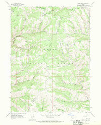 Horse Ridge Utah Historical topographic map, 1:24000 scale, 7.5 X 7.5 Minute, Year 1968