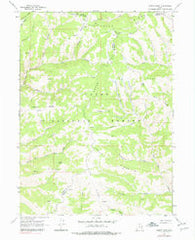 Horse Ridge Utah Historical topographic map, 1:24000 scale, 7.5 X 7.5 Minute, Year 1968