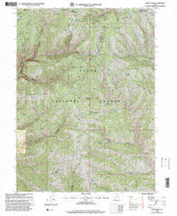 Horse Ridge Utah Historical topographic map, 1:24000 scale, 7.5 X 7.5 Minute, Year 1998