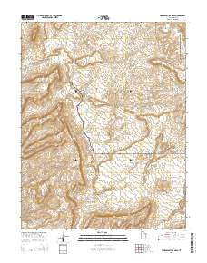 Horse Pasture Mesa Utah Current topographic map, 1:24000 scale, 7.5 X 7.5 Minute, Year 2014