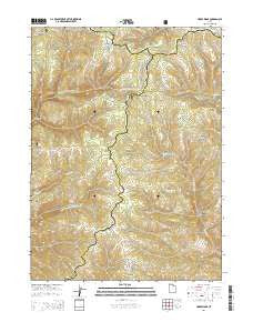 Horse Ridge Utah Current topographic map, 1:24000 scale, 7.5 X 7.5 Minute, Year 2014