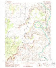 Horsethief Canyon Utah Historical topographic map, 1:24000 scale, 7.5 X 7.5 Minute, Year 1988